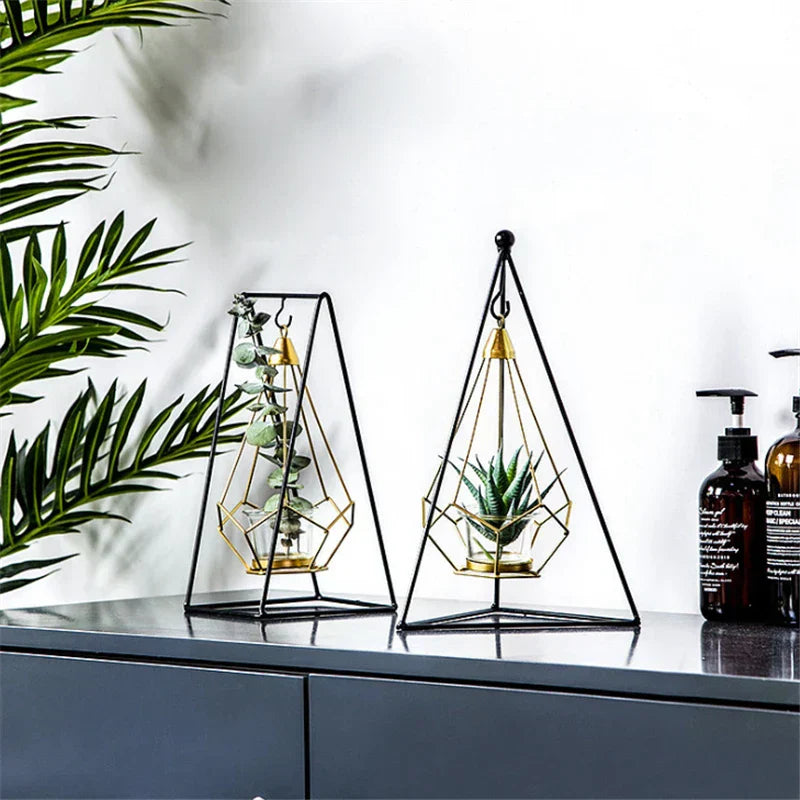 Hanging Diamond Candle Holder