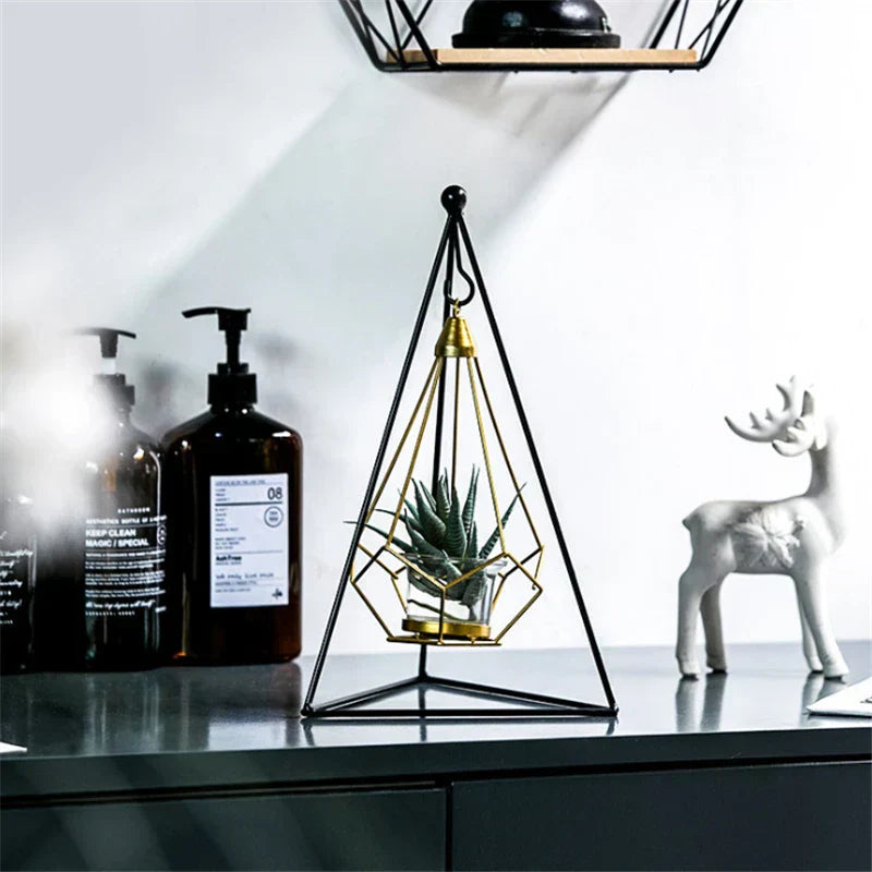 Hanging Diamond Candle Holder