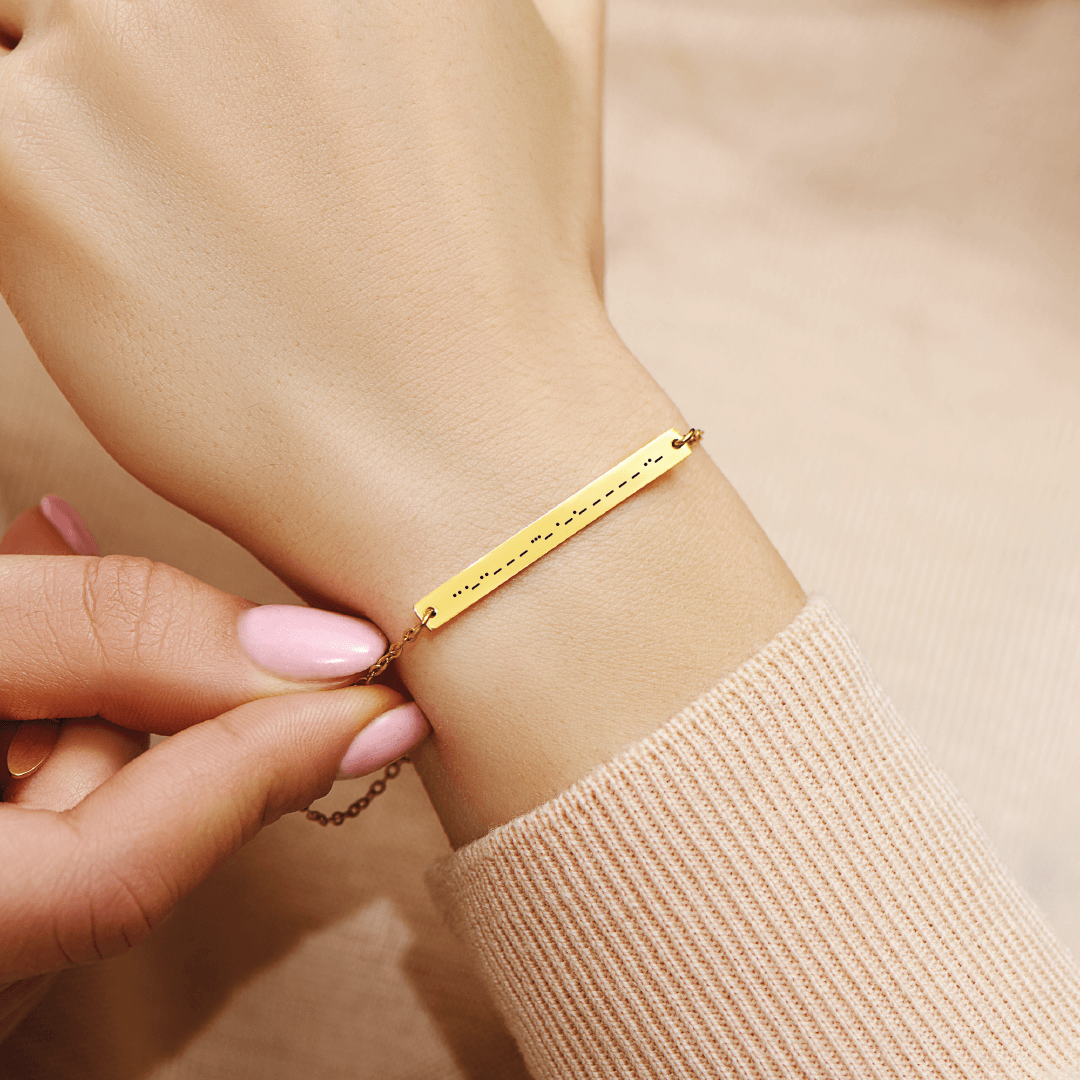 I Love You - Morse Code Bracelet