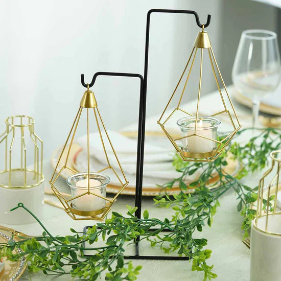 Hanging Diamond Candle Holder