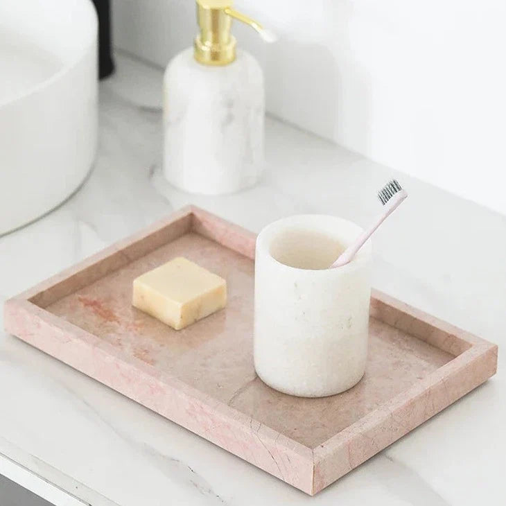 Rose Marble Tray
