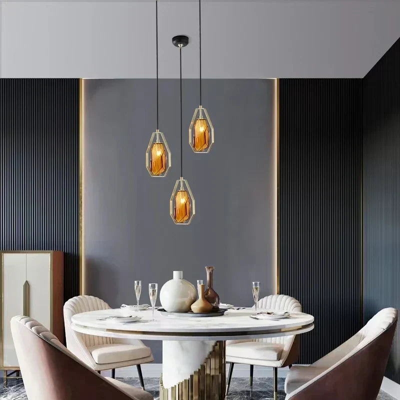 Stone Pendant Light