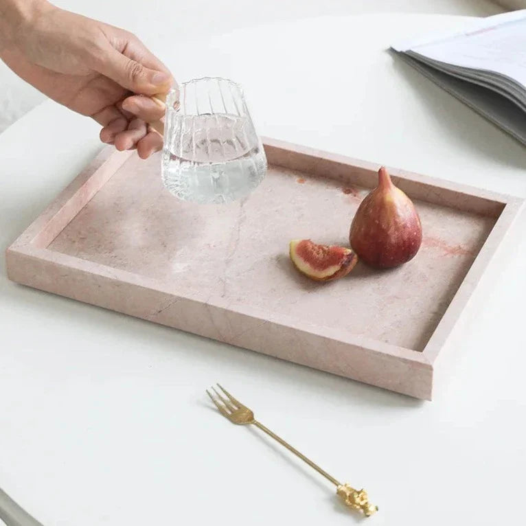 Rose Marble Tray