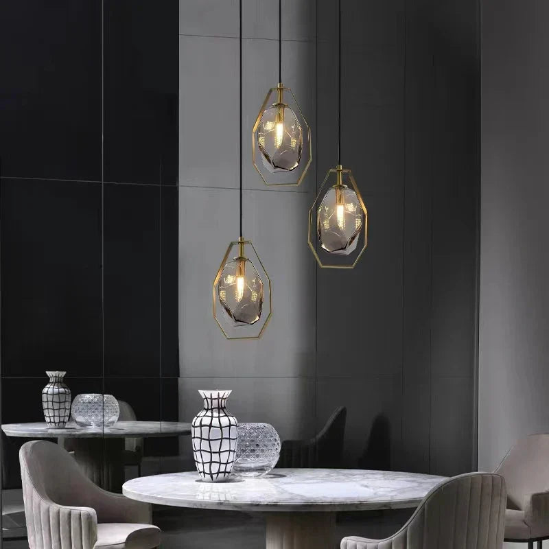 Stone Pendant Light