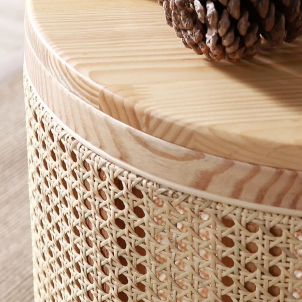 Storage Wooden Side Table