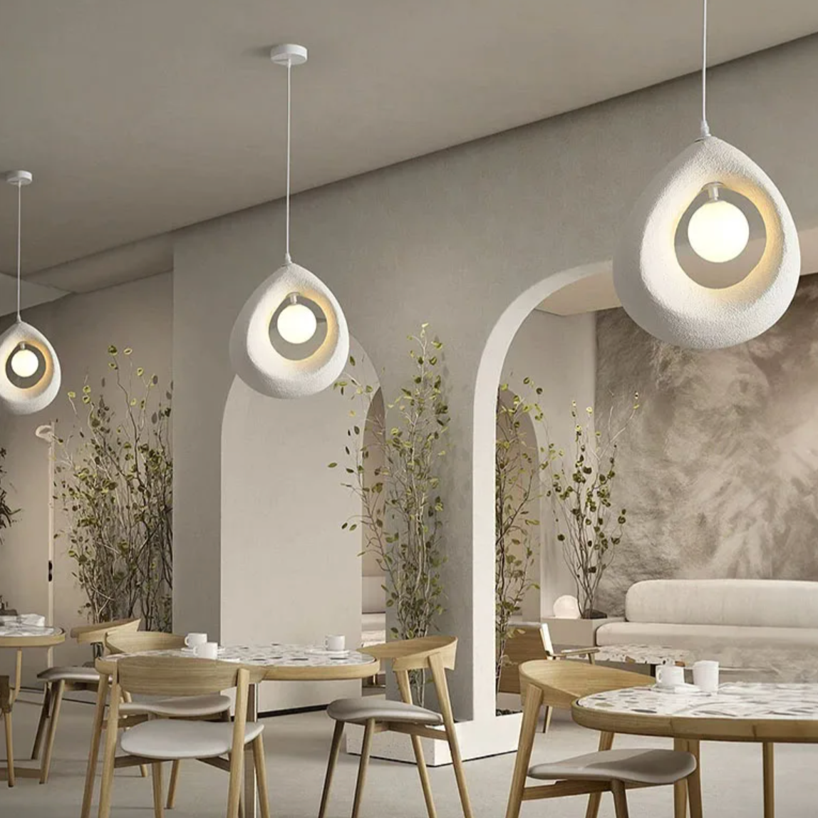 Wabi Sabi Tear Pendant Light
