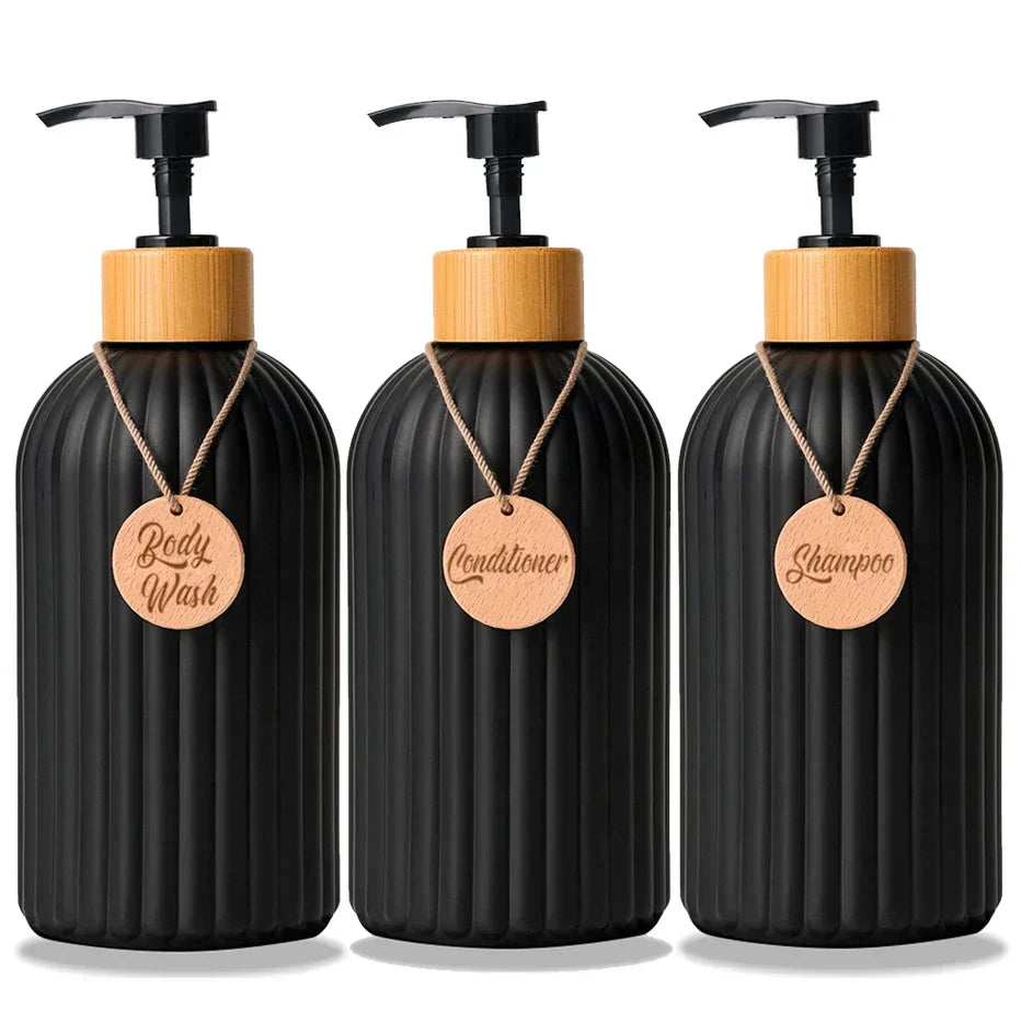 Ribbed 3-Piece Shower Set