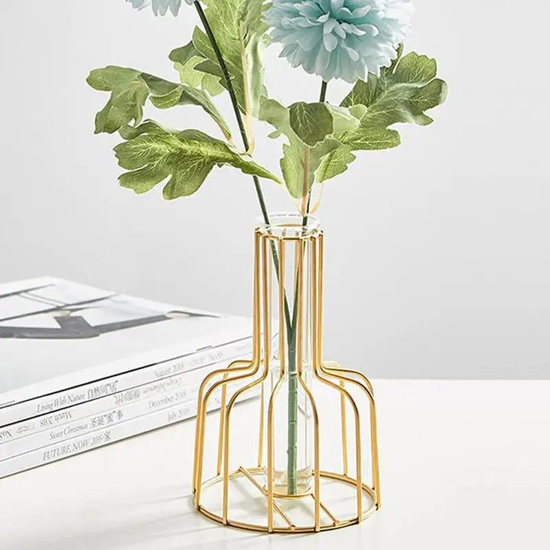Gold Cage Vase