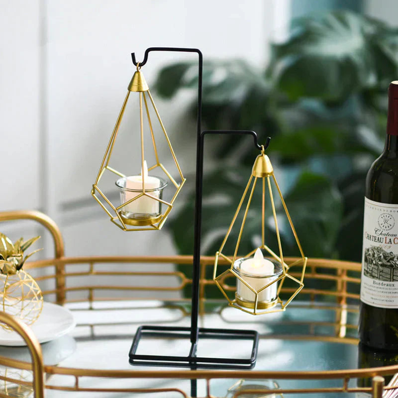 Hanging Diamond Candle Holder