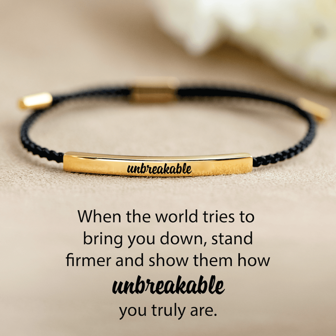 Unbreakable - Motivational Tube Bracelet