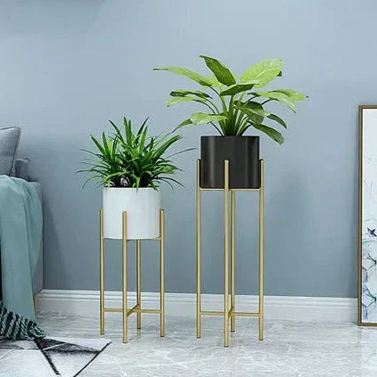 Metal Planters 2-Piece Set