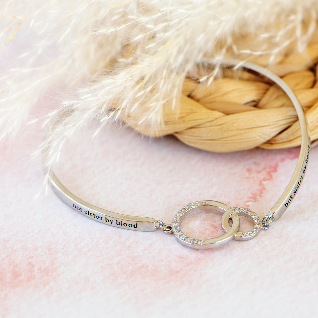 Not Sisters By Blood, But Sisters By Heart Bracelet