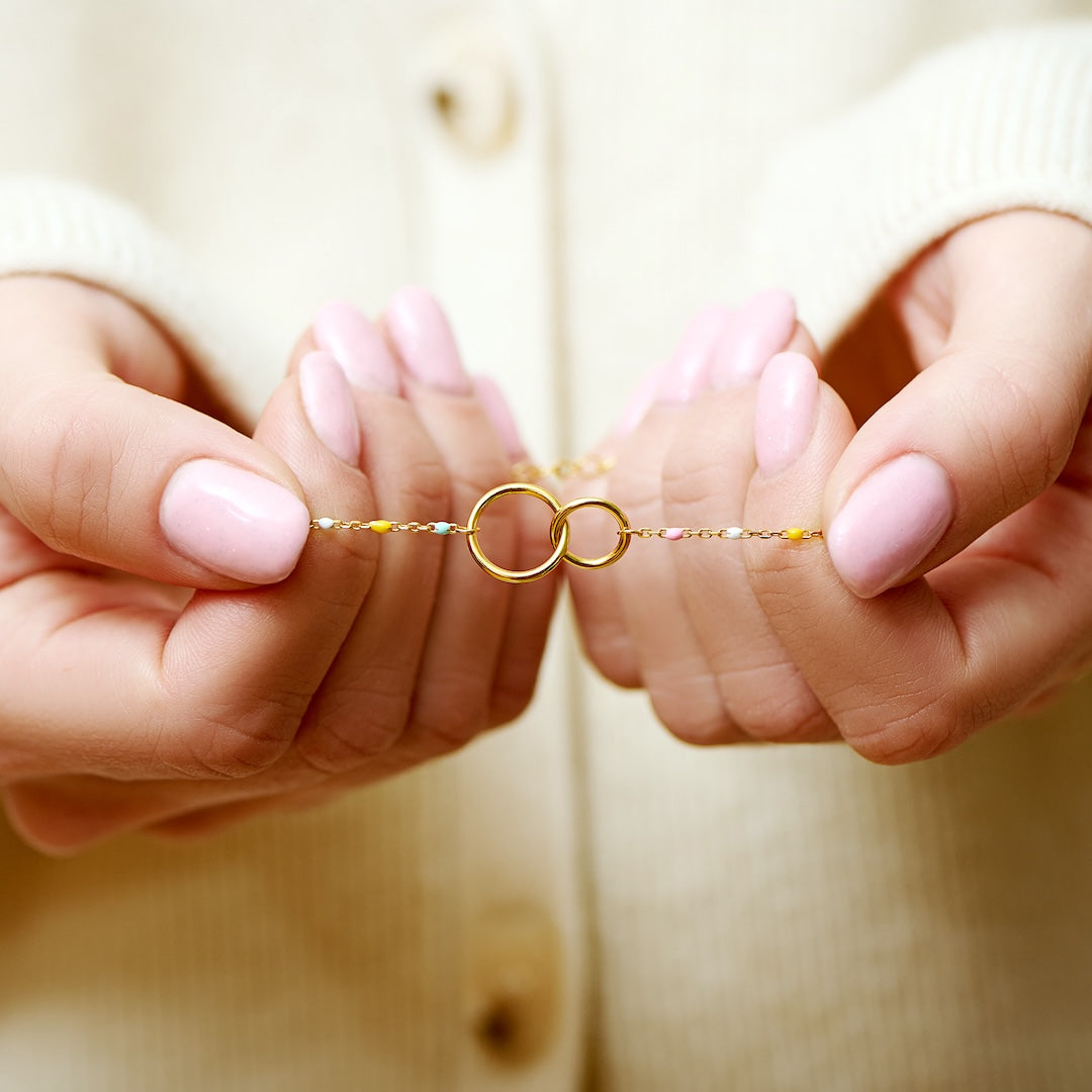 Mother and Daughter Forever Linked Together Bracelet