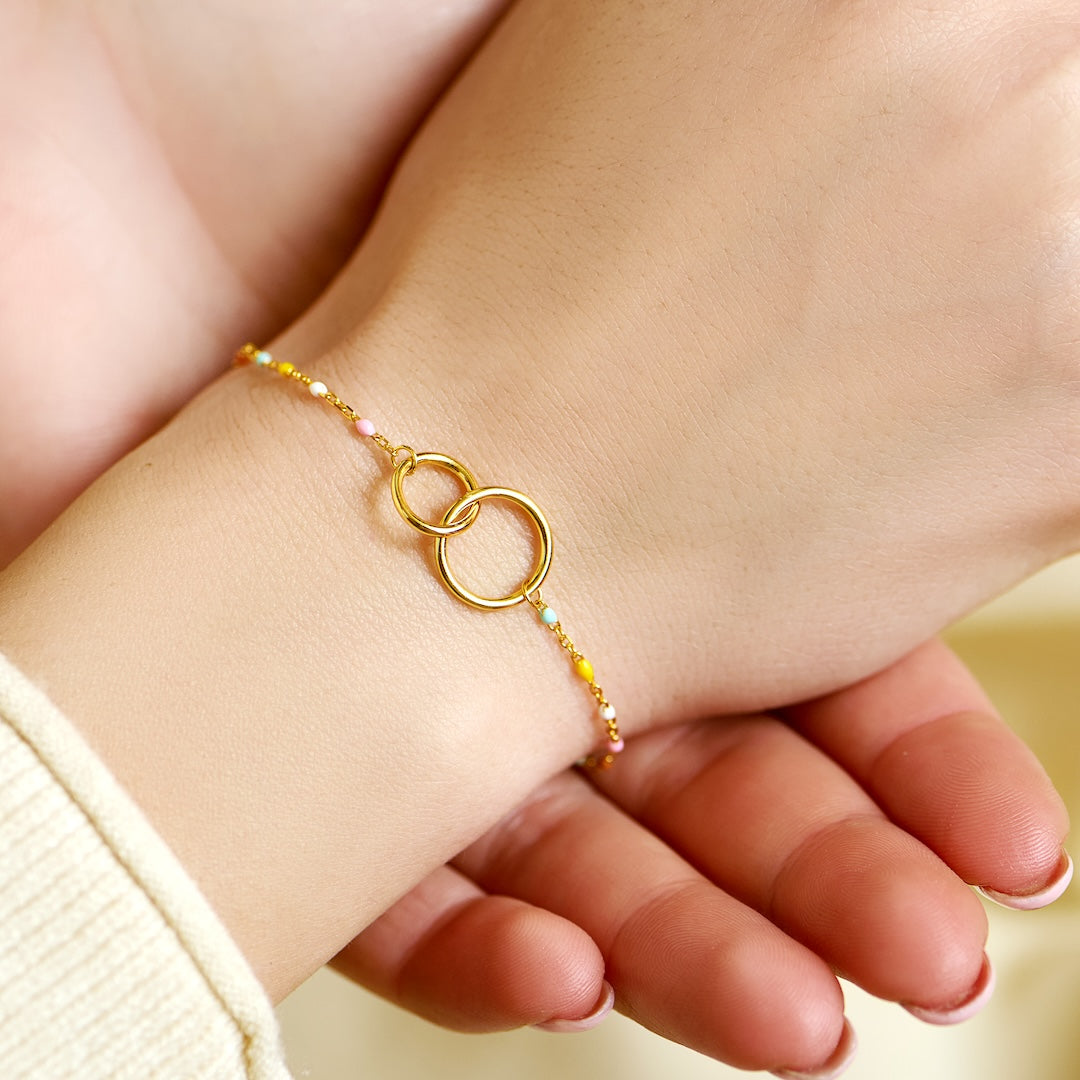 Mother and Daughter Forever Linked Together Bracelet