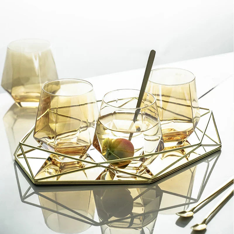 Polygon Glass Tray