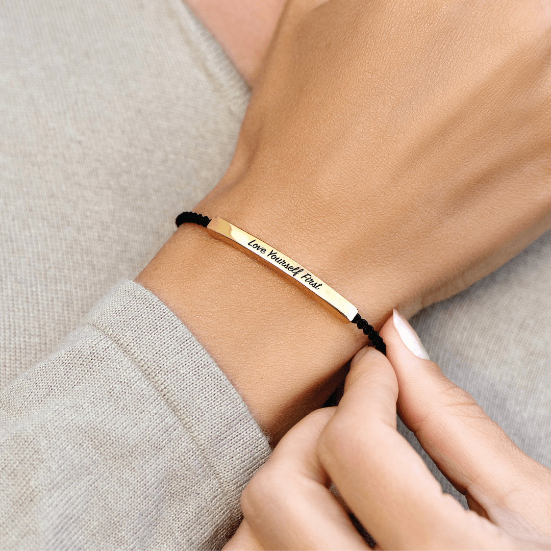 Love Yourself First - Motivational Tube Bracelet