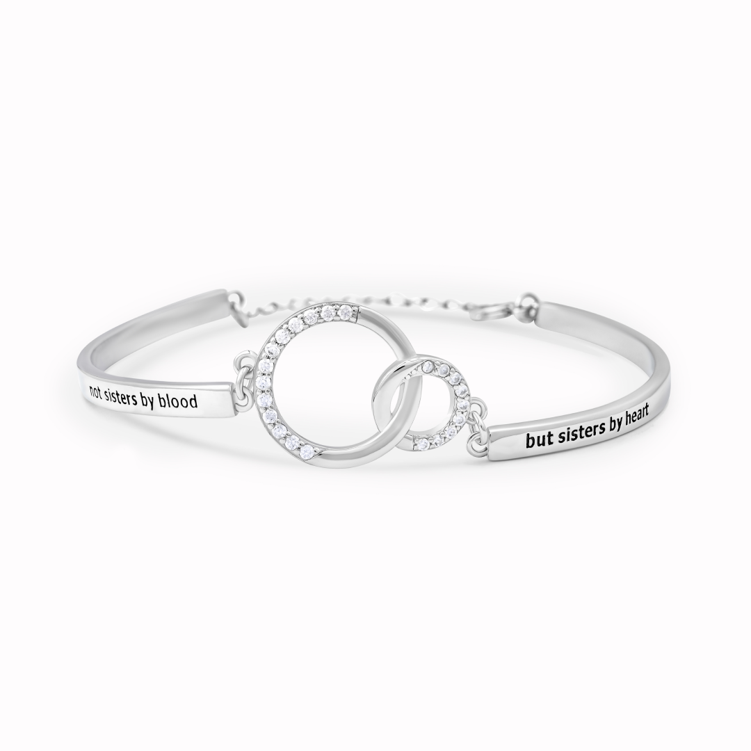 Not Sisters By Blood, But Sisters By Heart Bracelet