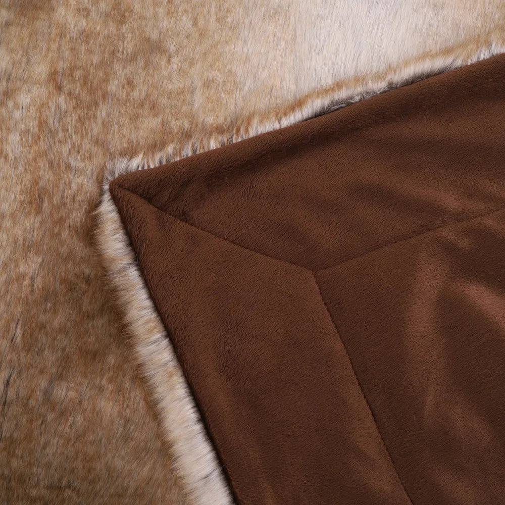 Mink Faux Fur Throw Blanket