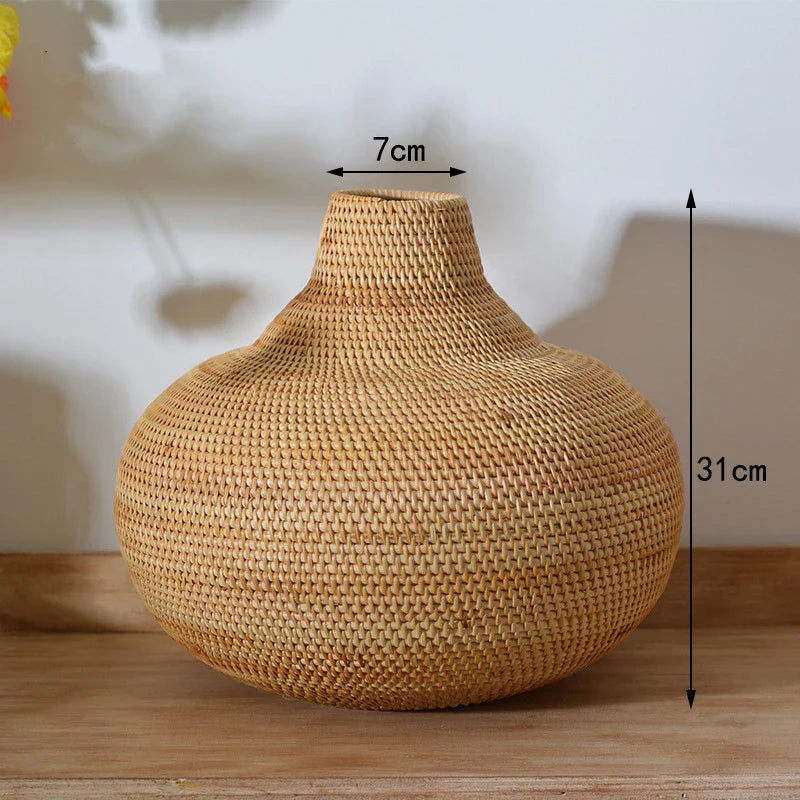 Rattan Vase