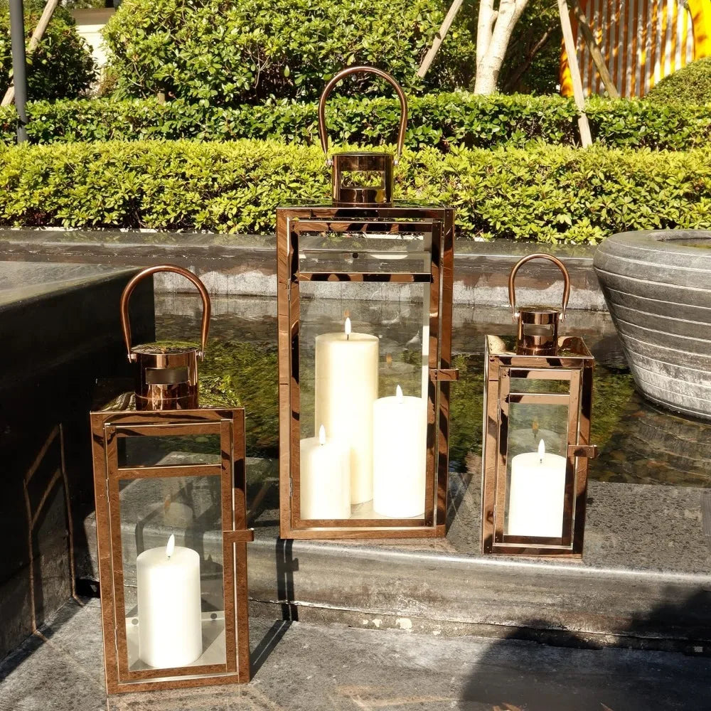 Candle Lanterns 3-Piece Set