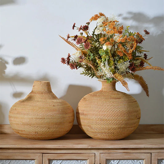 Rattan Vase