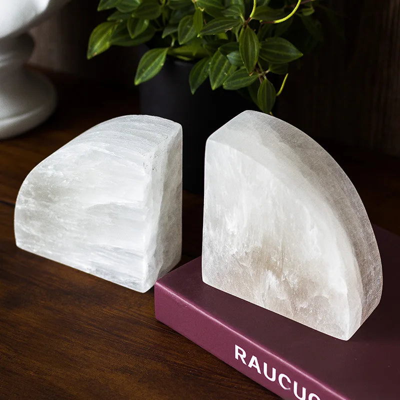 White Onyx Bookend 1-Piece