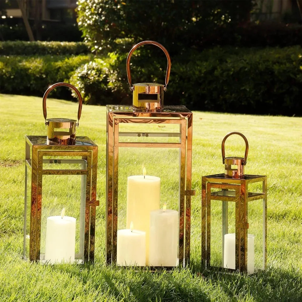 Candle Lanterns 3-Piece Set