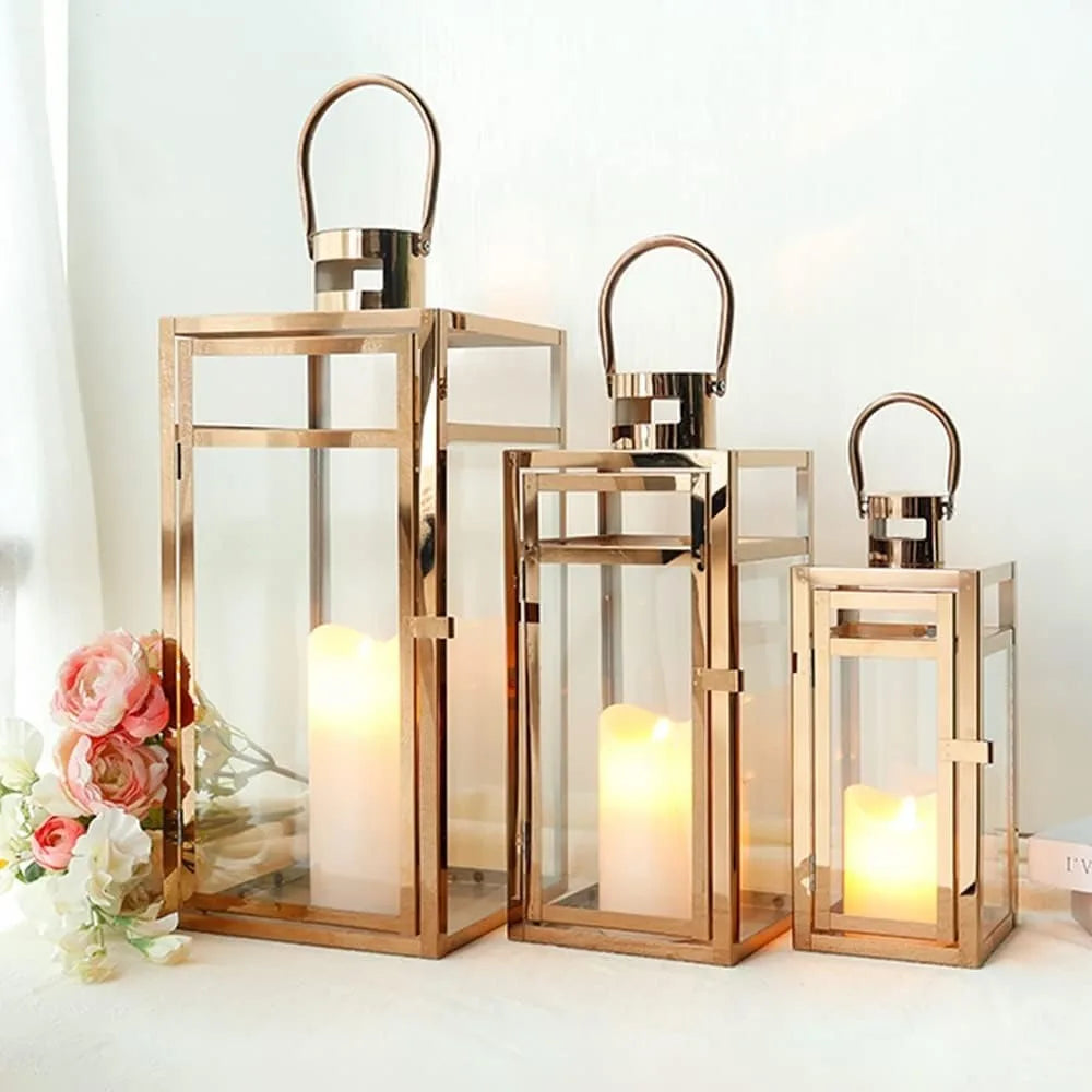 Candle Lanterns 3-Piece Set