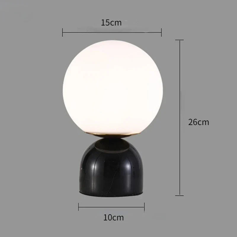 Marble Table Globe Lamp