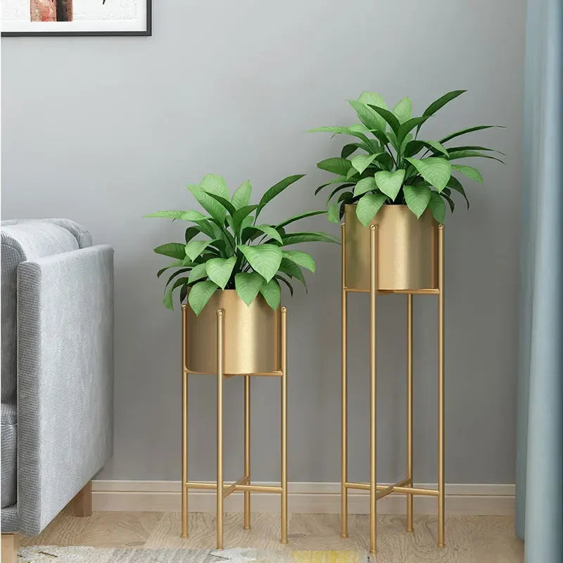 Metal Planters 2-Piece Set