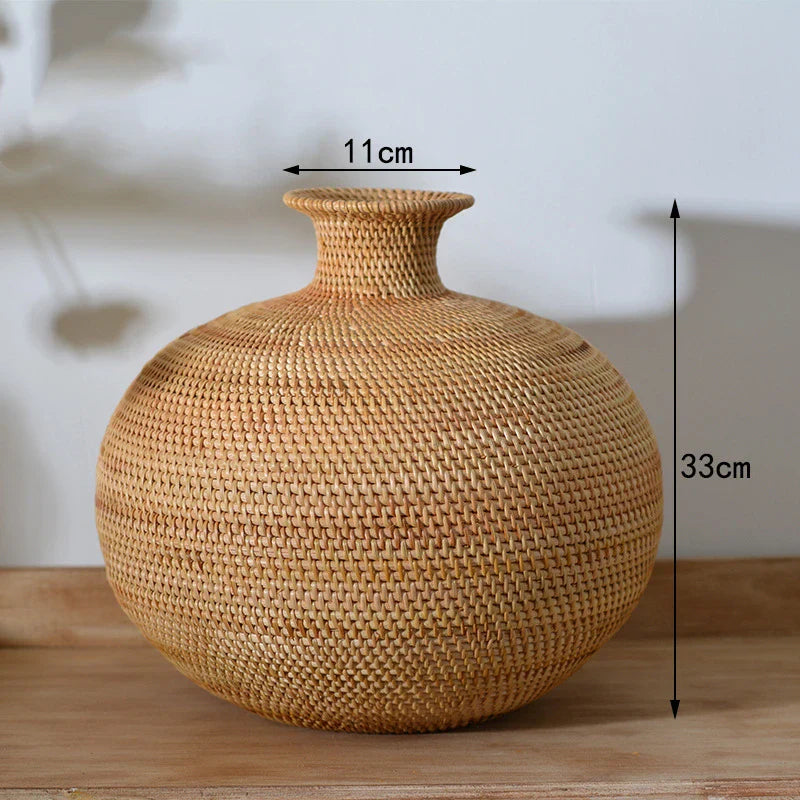 Rattan Vase