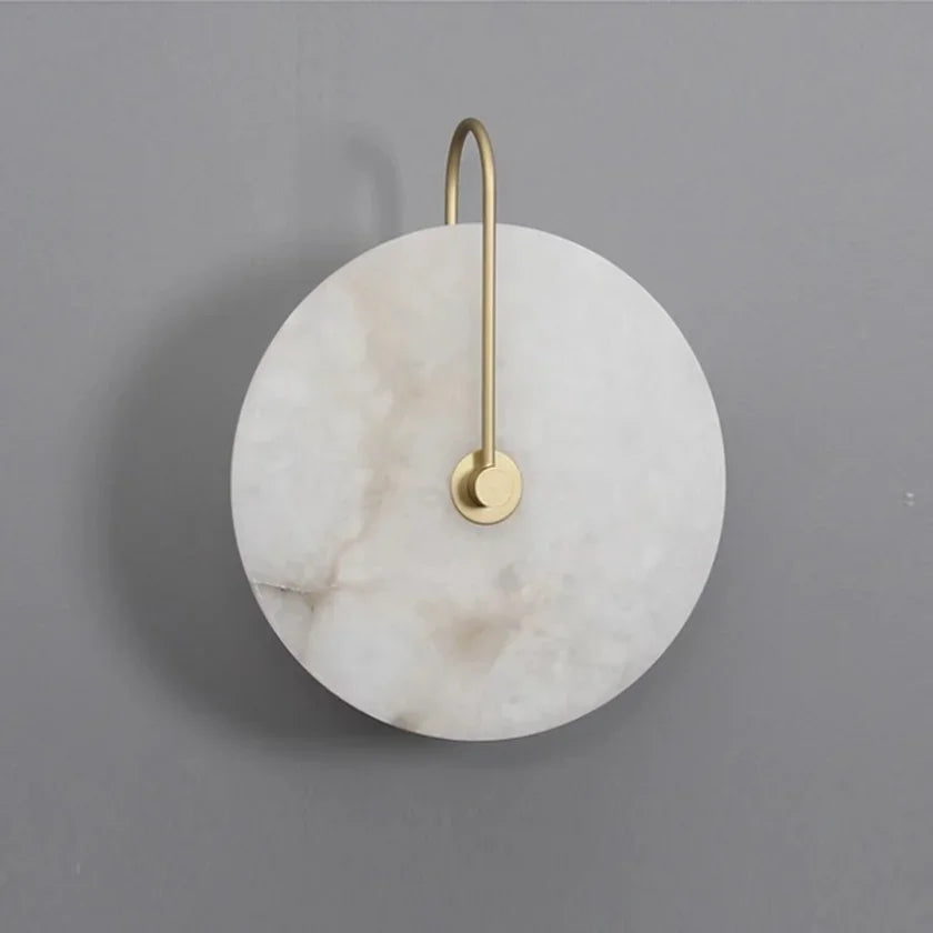 Marble Disk Wall Light