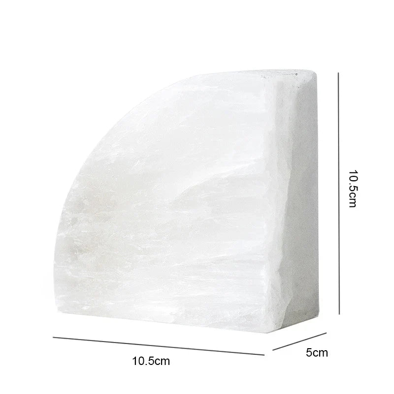 White Onyx Bookend 1-Piece