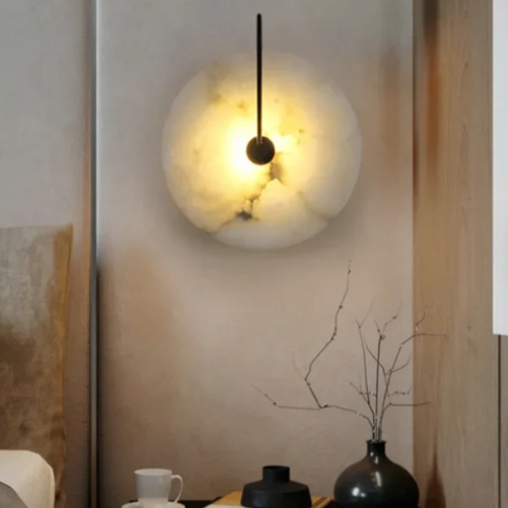 Marble Disk Wall Light