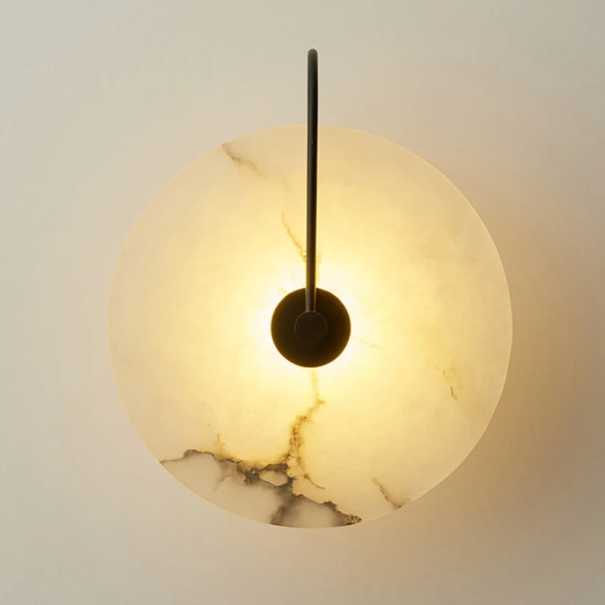 Marble Disk Wall Light