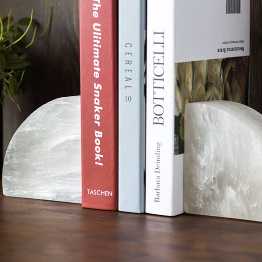 White Onyx Bookend 1-Piece