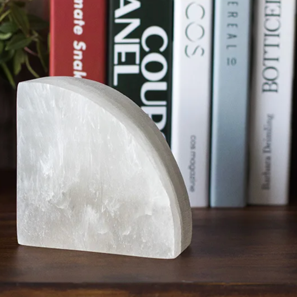 White Onyx Bookend 1-Piece