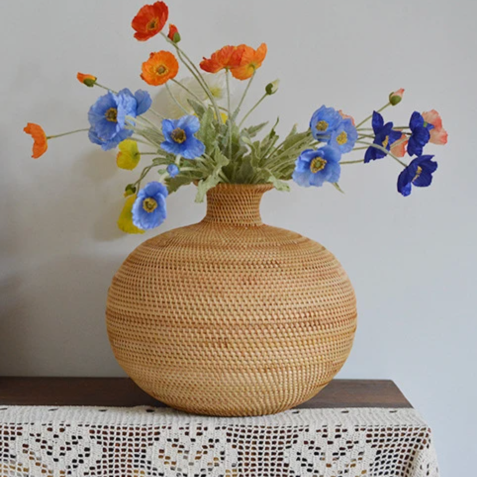 Rattan Vase