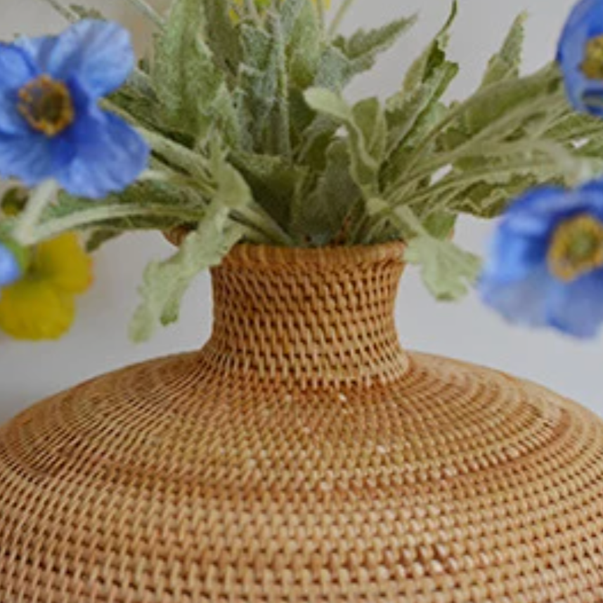 Rattan Vase