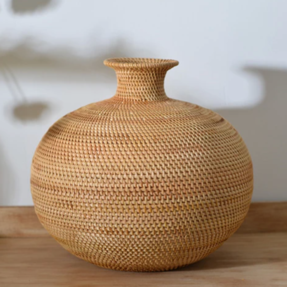 Rattan Vase