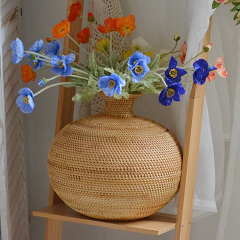 Rattan Vase