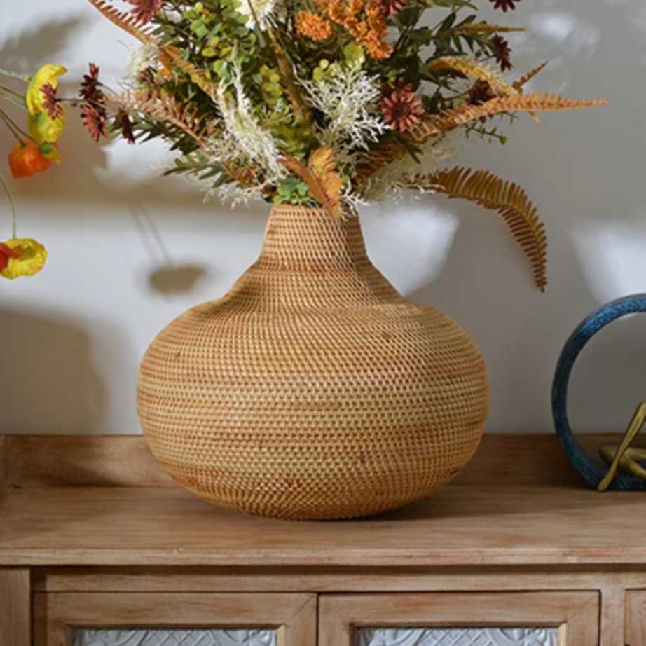 Rattan Vase