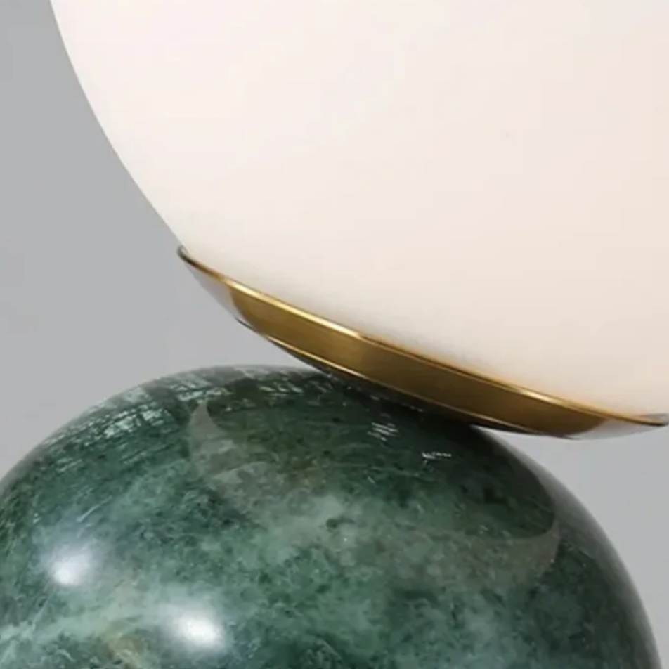 Marble Table Globe Lamp