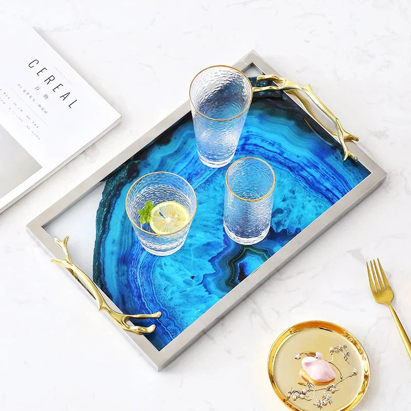 Blue Agate Tray