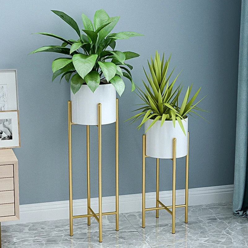 Metal Planters 2-Piece Set