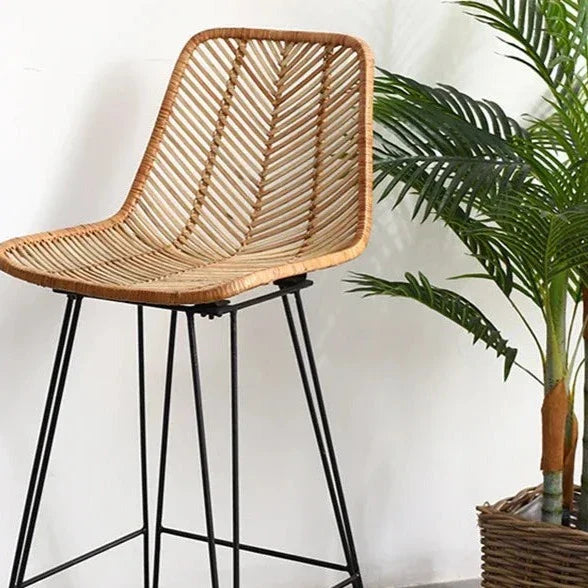 Natural Wood Bar Stool