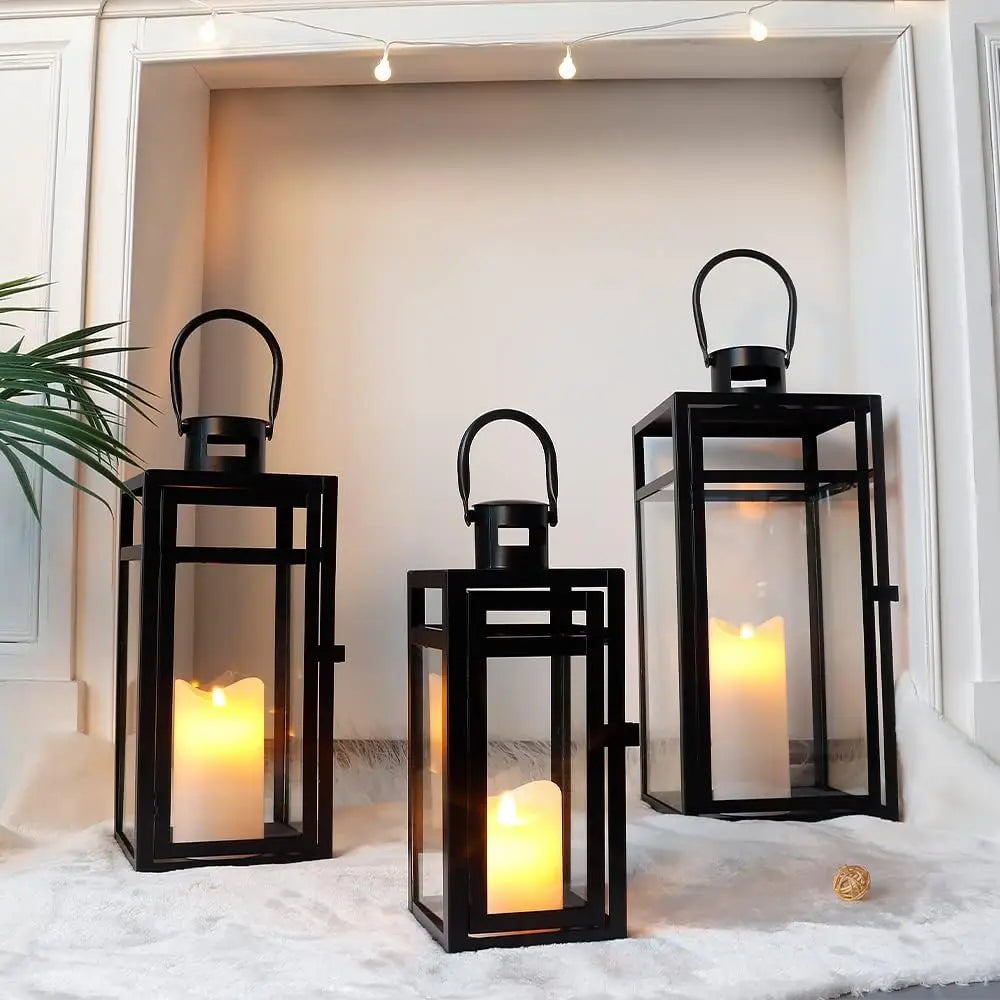 Candle Lanterns 3-Piece Set