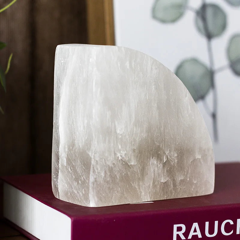 White Onyx Bookend 1-Piece