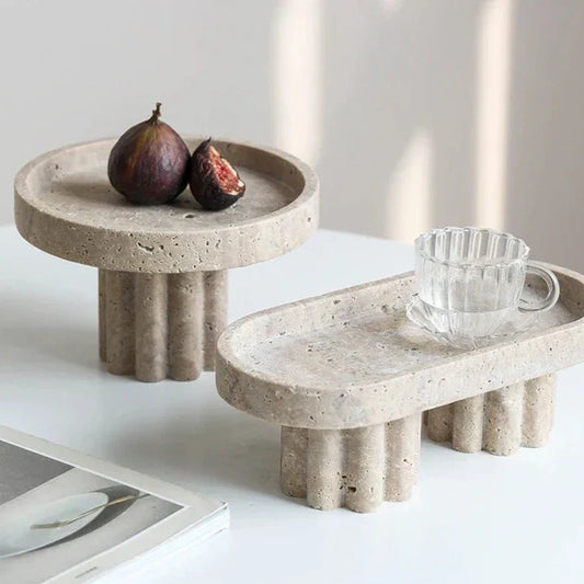 Travertine Decorative Stands