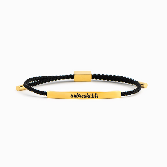 Unbreakable - Motivational Tube Bracelet